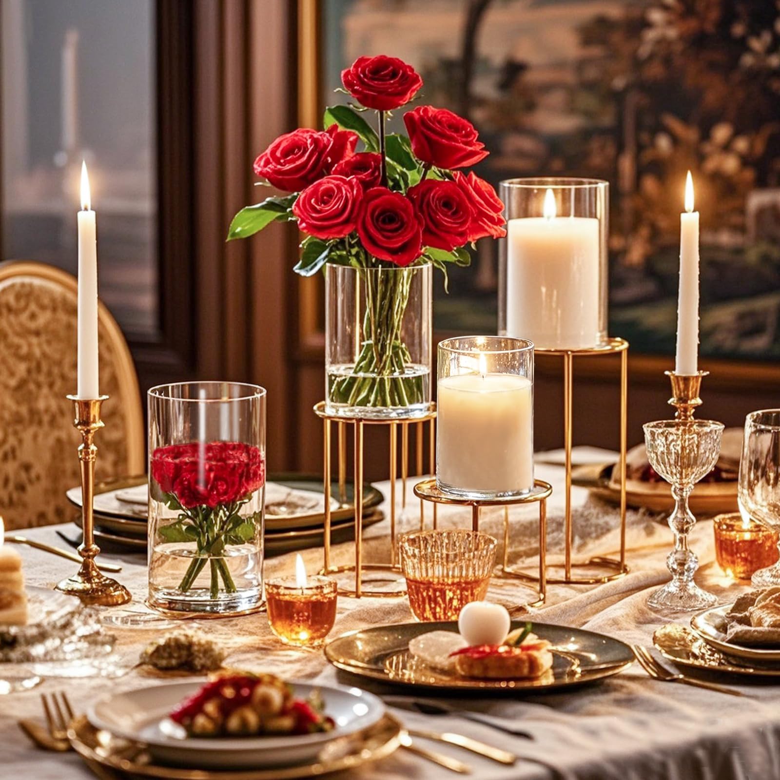 Amazon.com: 36pcs Glass Vase Cylinder for Centerpieces 4,4.7,6Inch